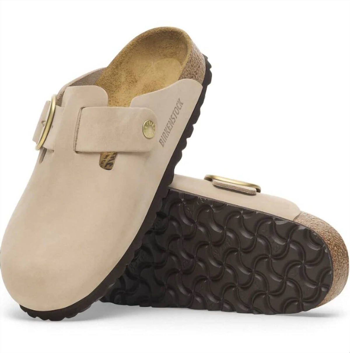Unisex Boston Big Buckle Sandals In Sandcastle