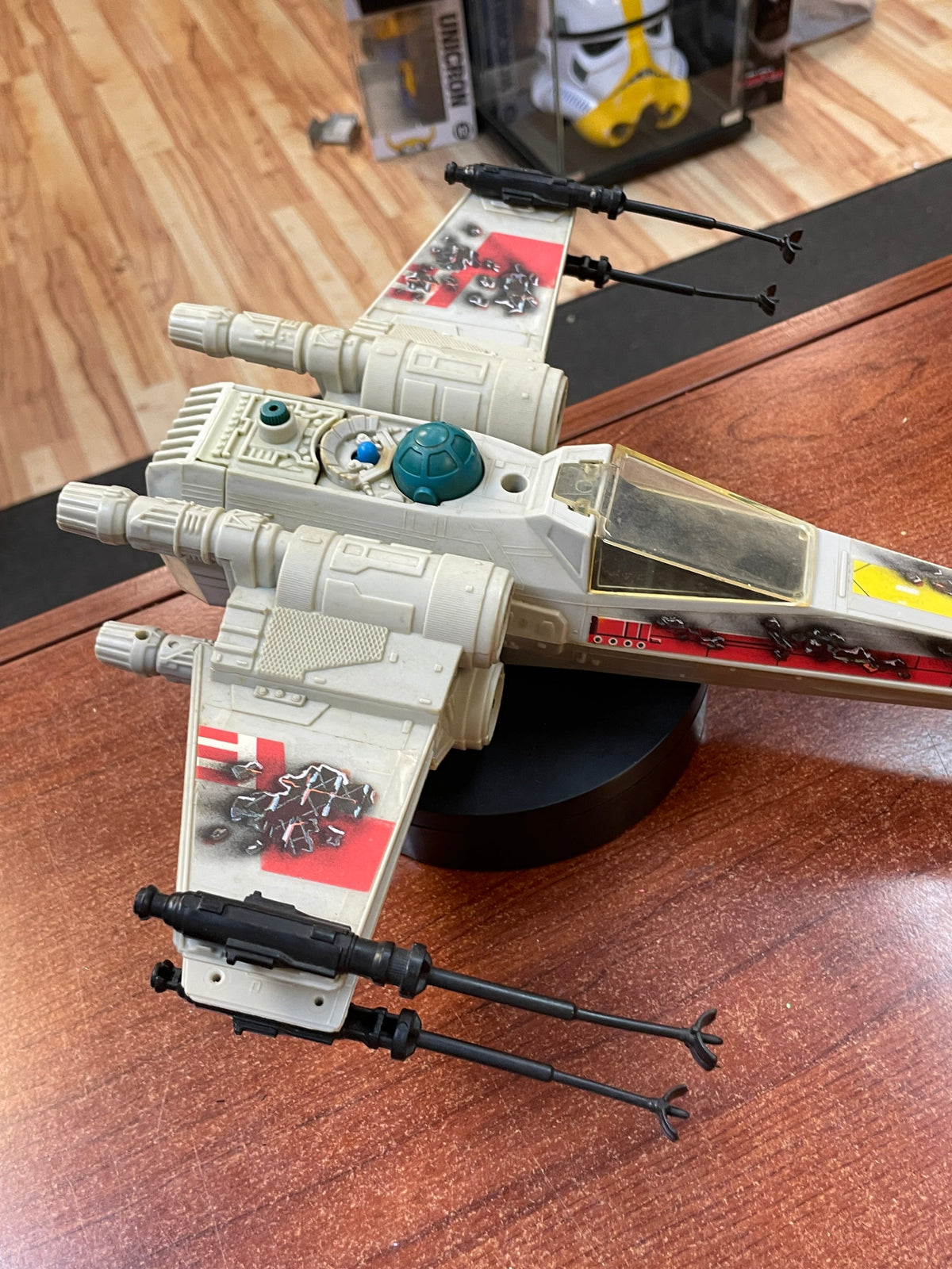 Battle Damage X-Wing Fighter With Stickers (Vintage Star Wars ESB, Kenner)
