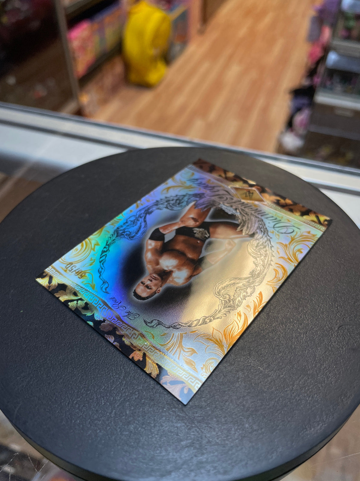 The Rock -Diamond Legacy- Gold Refractor 50/50 (WWE, Topps Chrome)