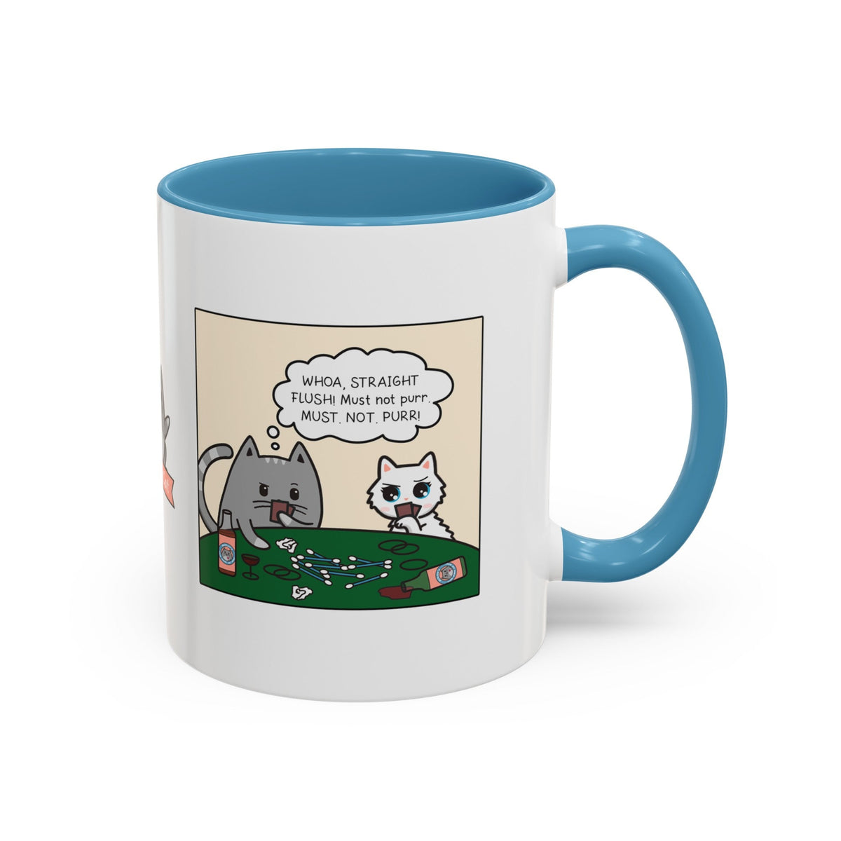 Cat Poker Comic Mug