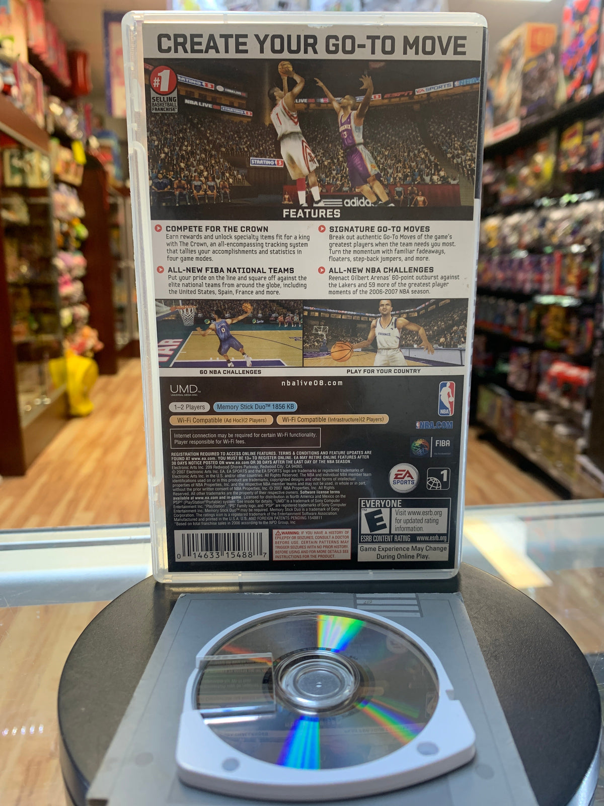 NBA Live 08 (Sony Playstation PSP, Video Game)