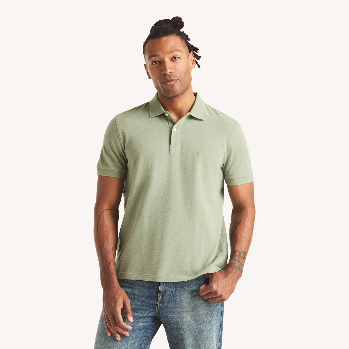 Nautica Mens Classic Fit Deck Polo