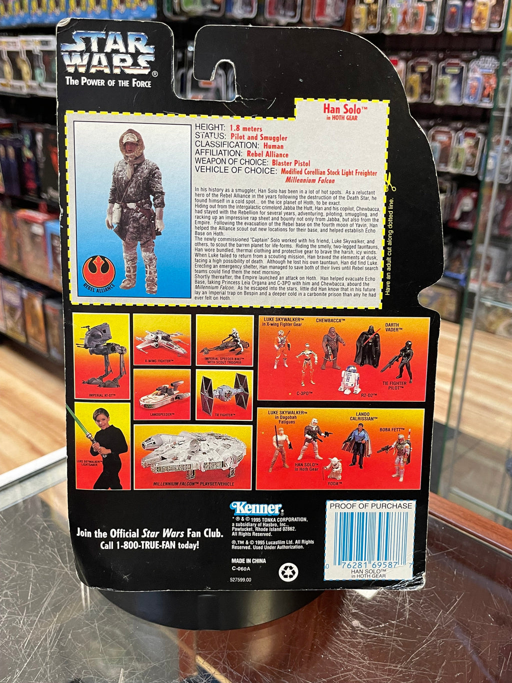 Han Solo In Hoth Gear (Vintage Star Wars, The Power of the Force) SEALED