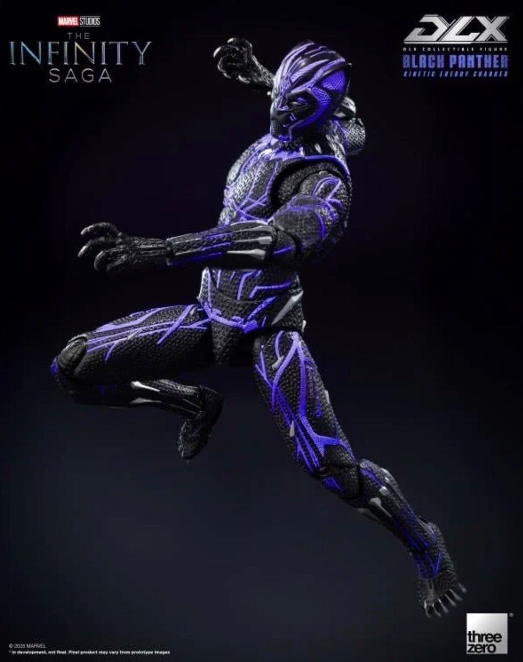 Black Panther Kinetic Charge DLX Marvel The Infinity Saga Action Figure by Threezero