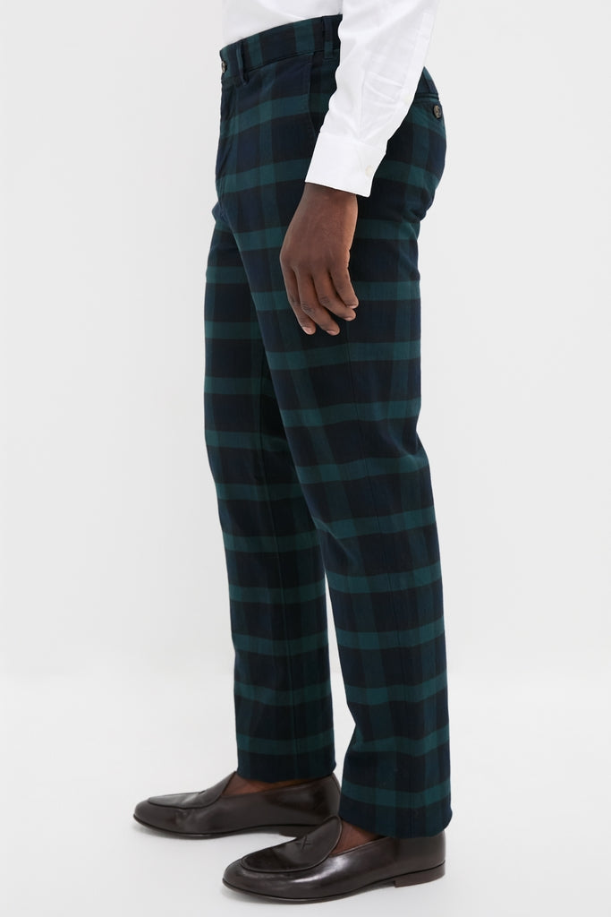Blackwatch Tartan Stretch Twill Harbor Pants (34" Inseam)