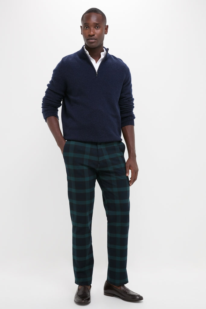 Blackwatch Tartan Stretch Twill Harbor Pants (34" Inseam)