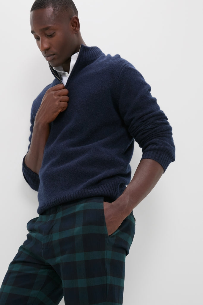 Blackwatch Tartan Stretch Twill Harbor Pants (34" Inseam)