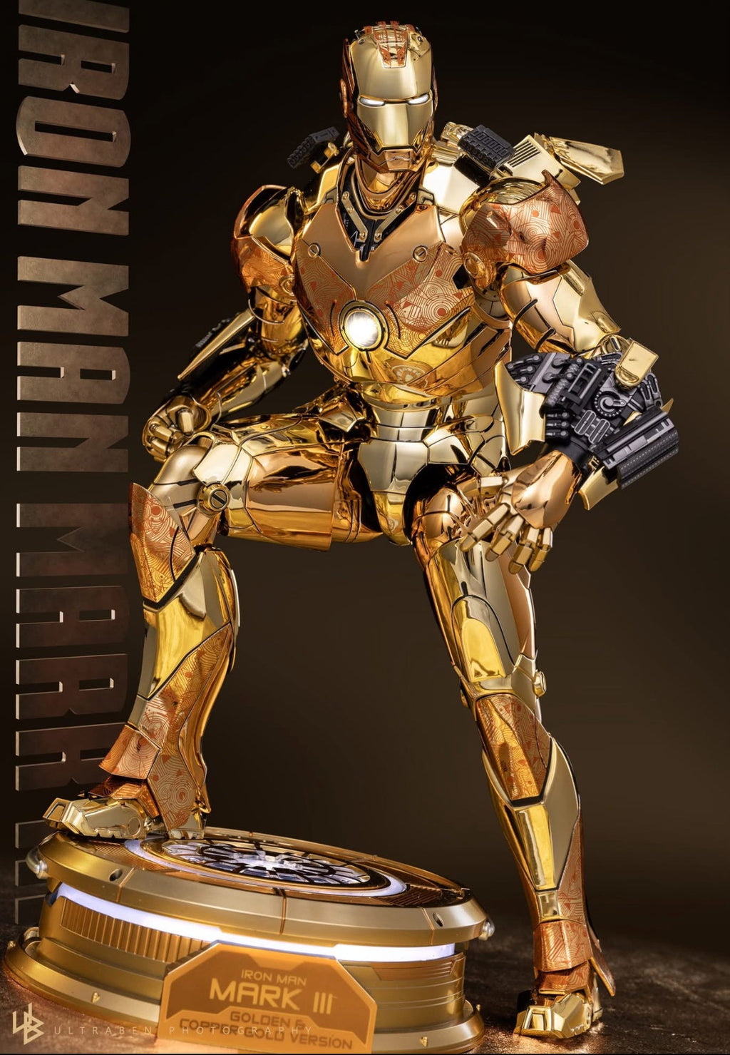 READY🔥Hot Toys MMS848d78 Iron Man Mark III (Golden & Copper Gold Version) Special Edition [Hot Toys Exclusive]