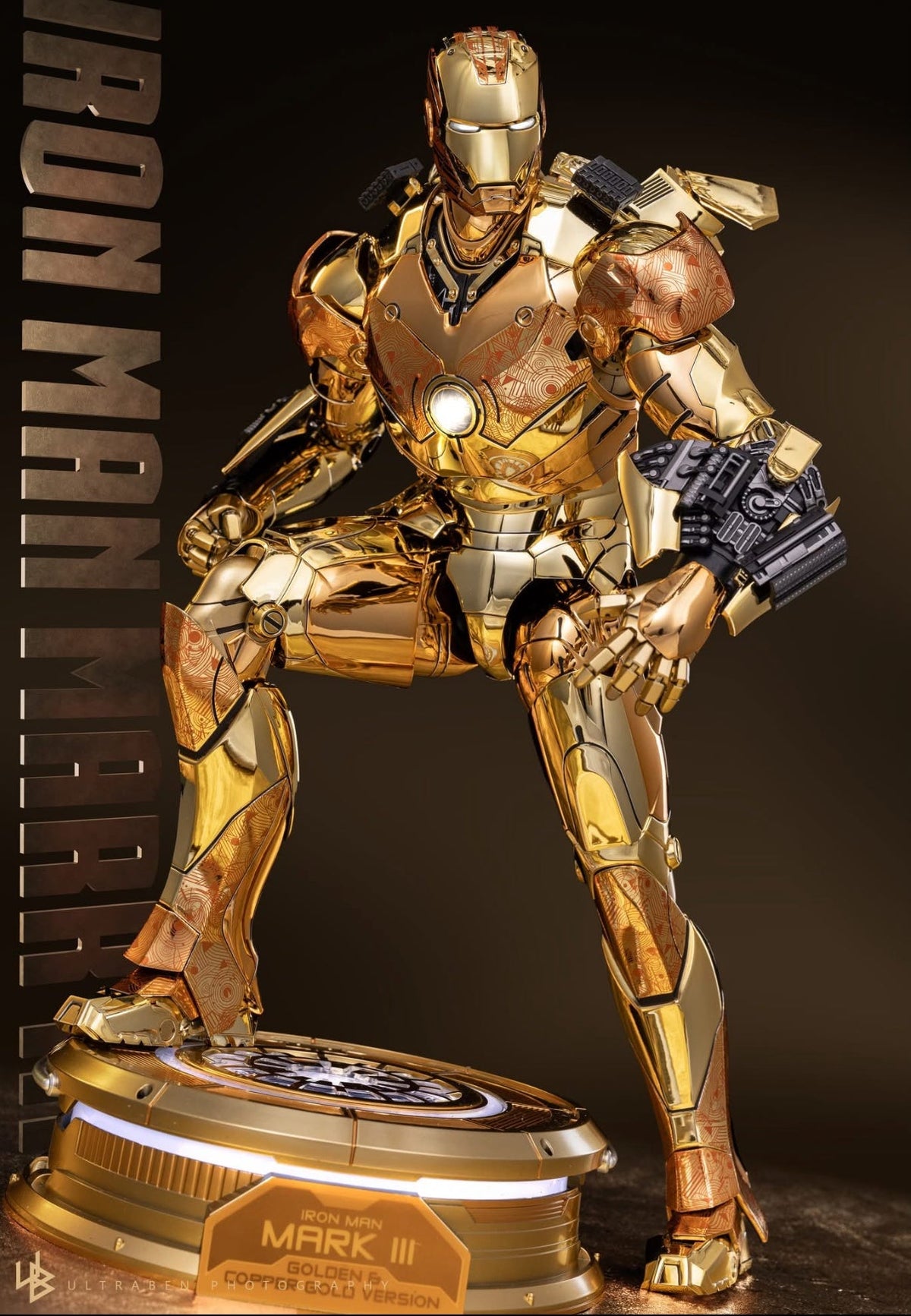 READY🔥Hot Toys MMS848d78 Iron Man Mark III (Golden & Copper Gold Version) Special Edition [Hot Toys Exclusive]