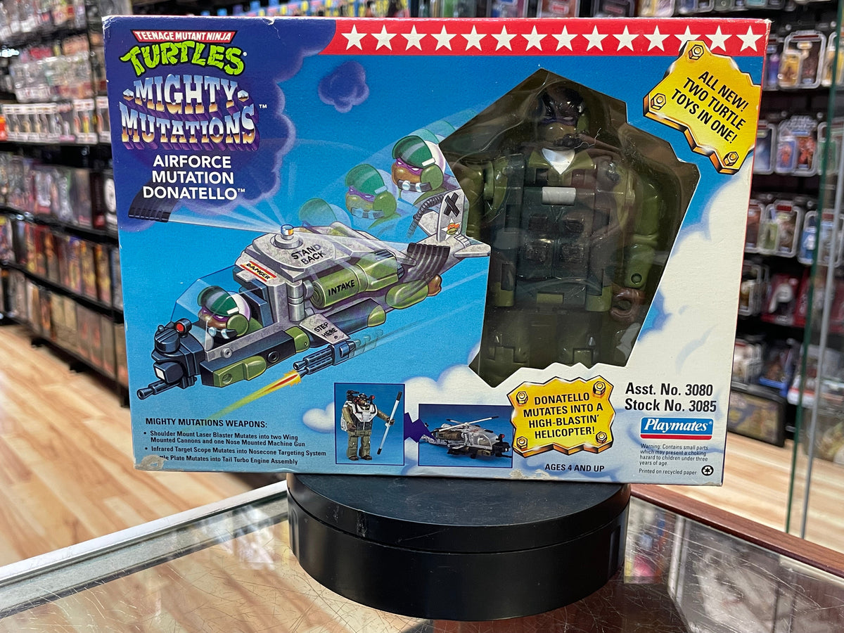 Air Force Mutation Donatello (Vintage Teenage Ninja Turtles Mighty Mutations, TMNT Playmates) SEALED