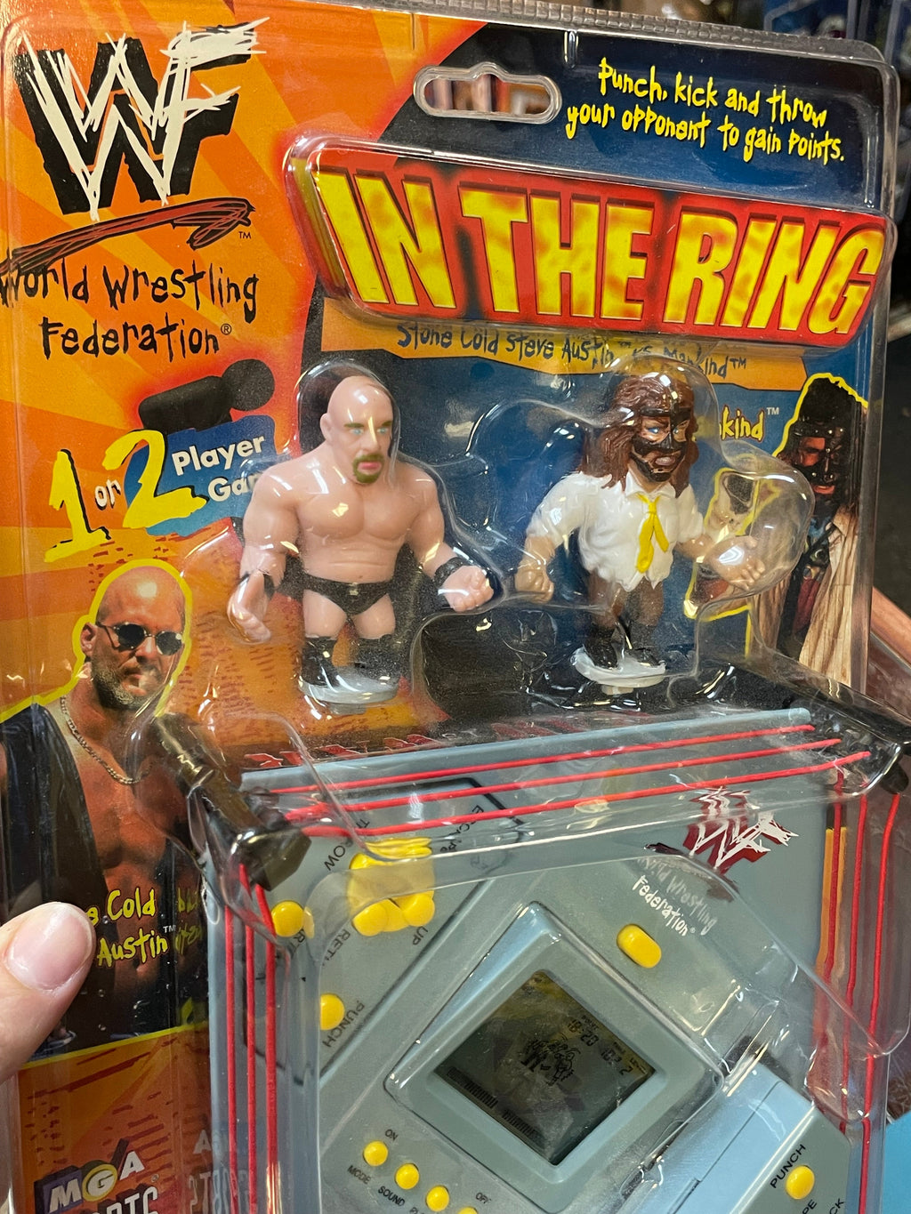 Stone Cold vs Mankind In The Ring Game  (Vintage WWF, MGA Sports) **SEALED**