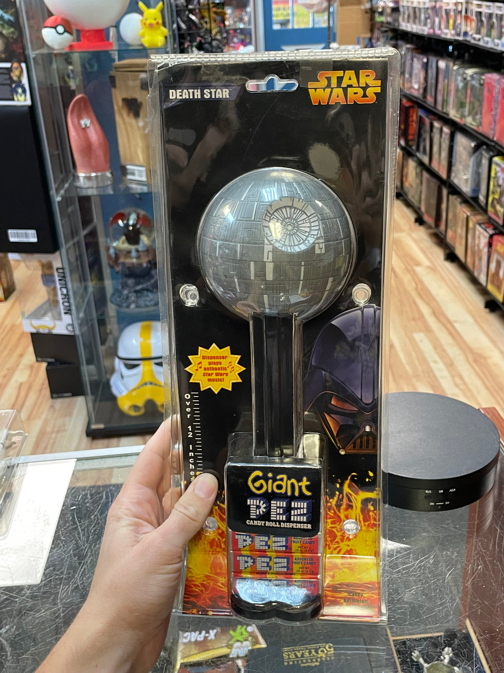 Giant Pez Death Star 12”(Star Wars, Candy Dispenser) OPEN BOX