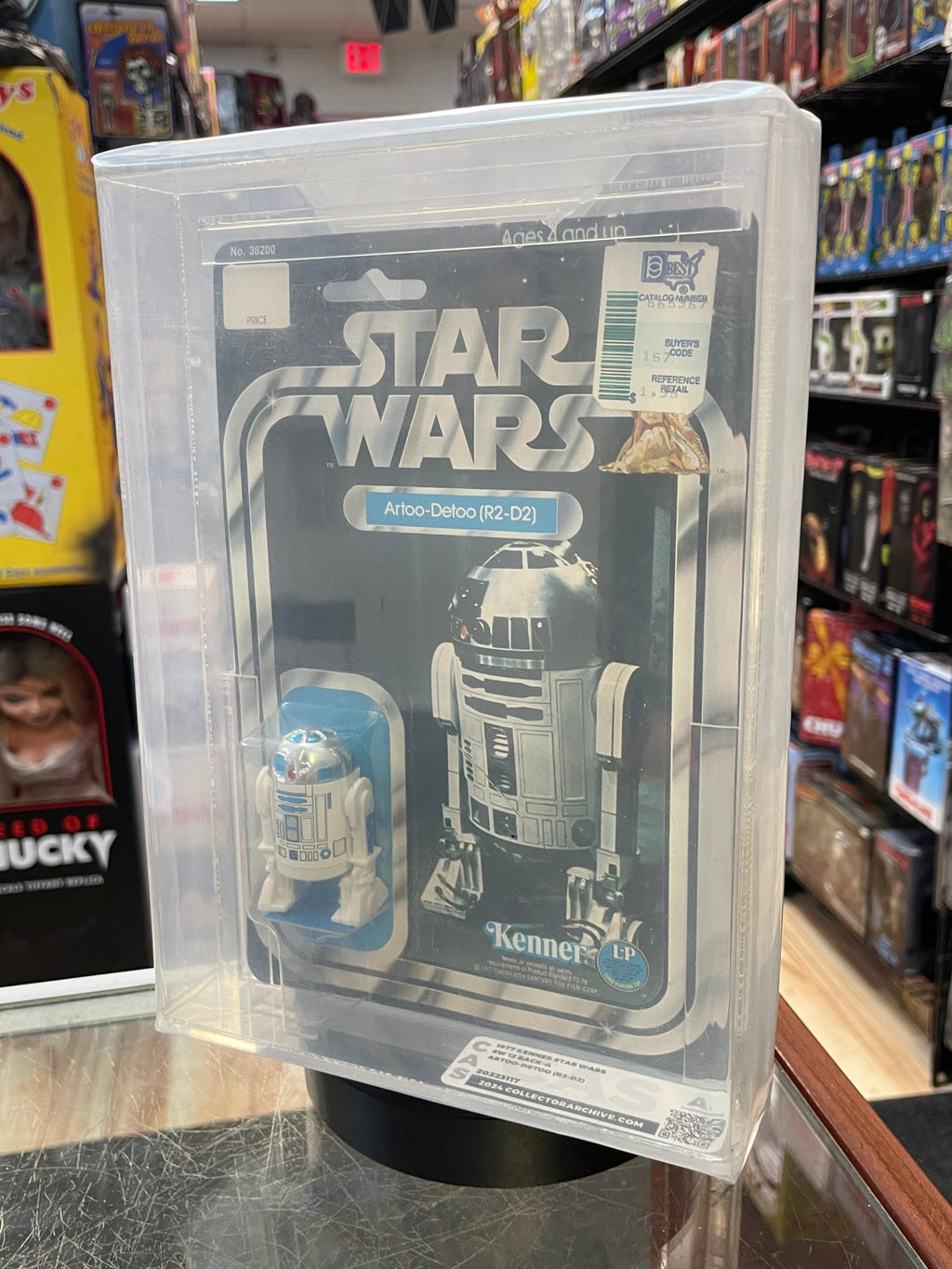 R2-D2 Artoo Detoo 12A Back (Vintage Star Wars, Kenner) GRADED