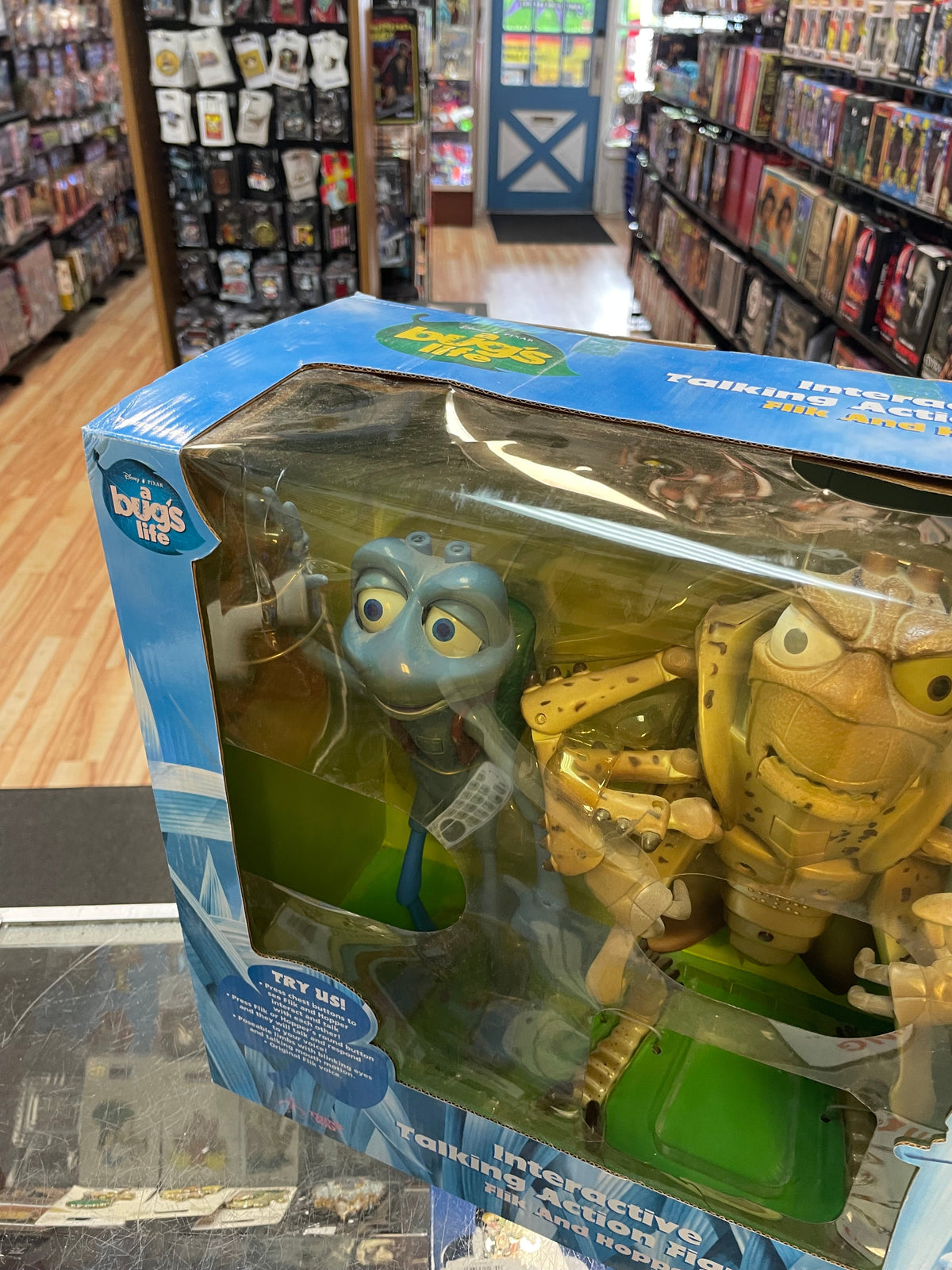 Interactive Flik & Hopper (Vintage Bugs Life, Thinking Toy) **NEW OPENNED**