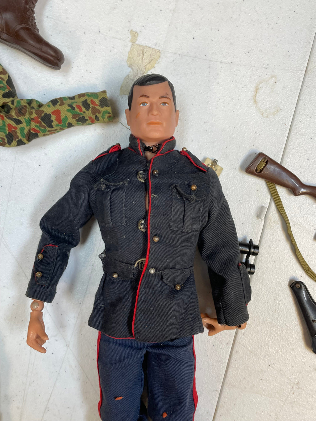 Action Marine with Foot Locker (Vintage 12” GI Joe, Hasbro) **Original**