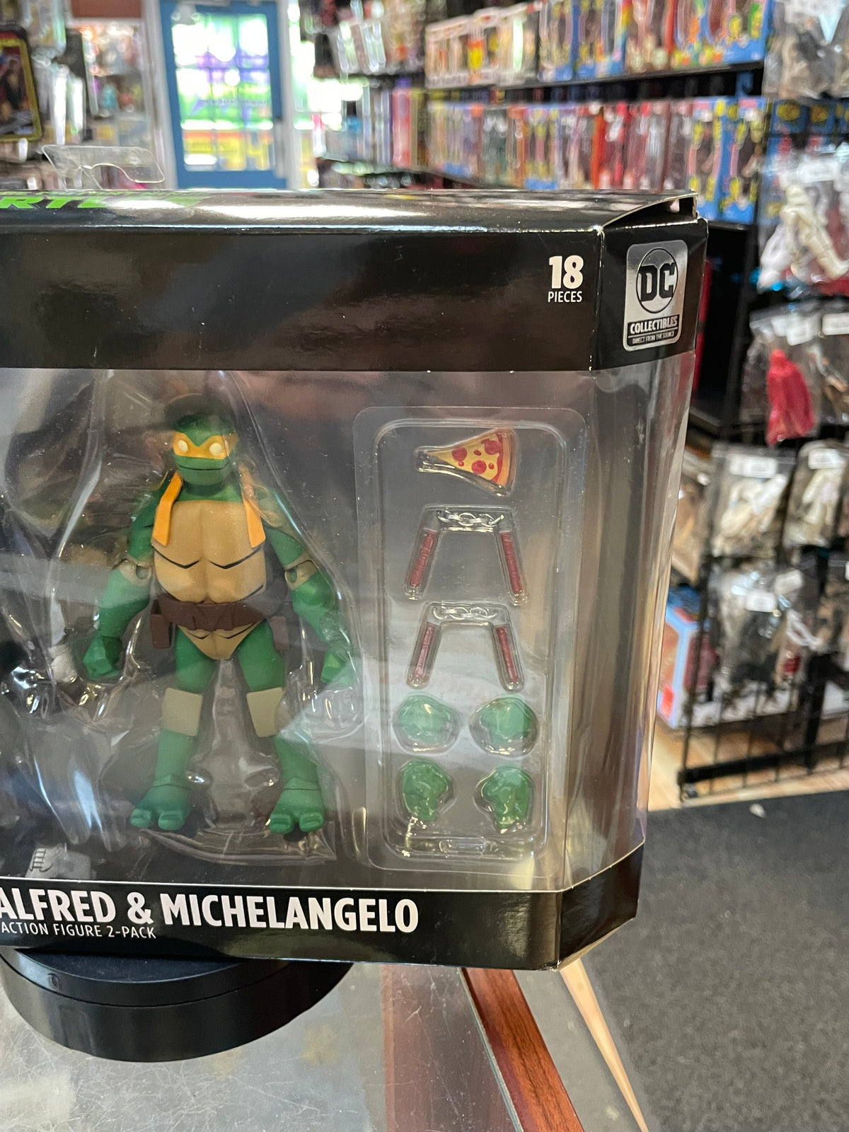 Alfred & Michelangelo (TMNT Ninja Turtles, DC Collectibles) **SEALED**