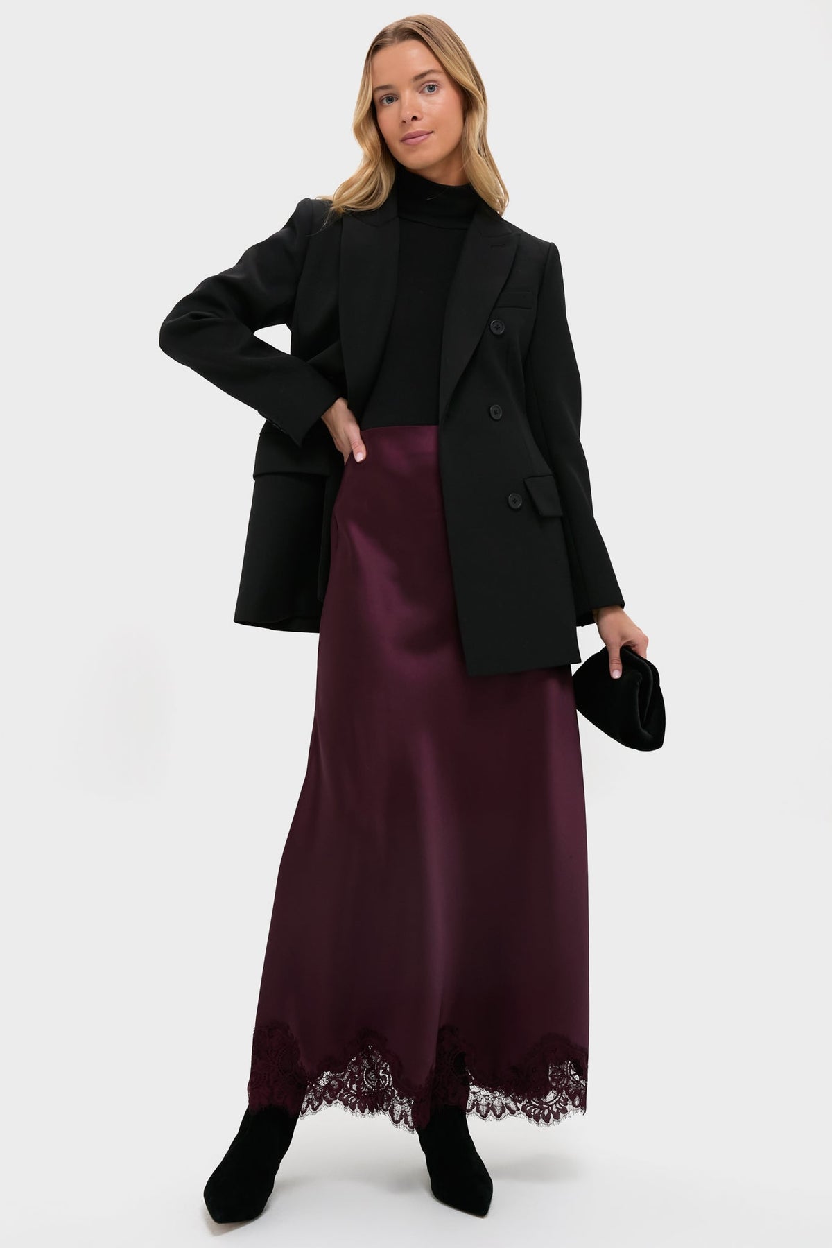 Black Sculpted Olivier Blazer