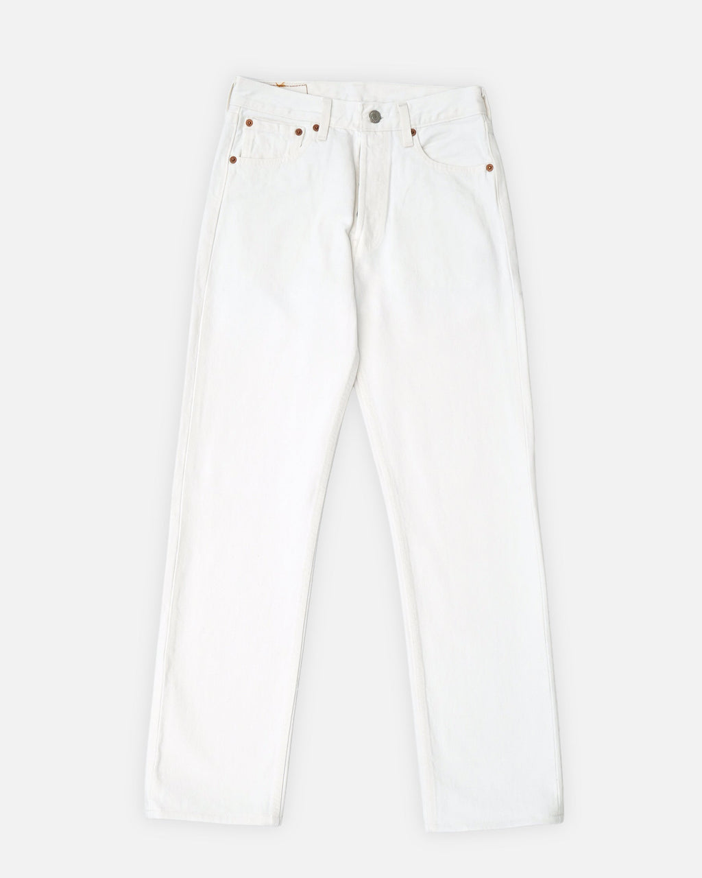 501 Straight Fit White Denim Pants / size: 28