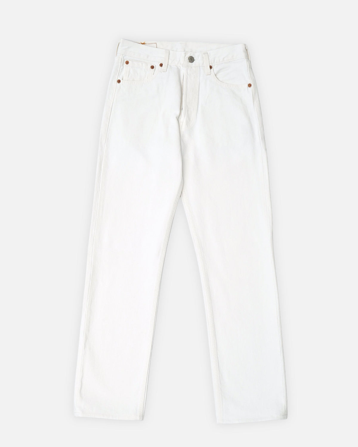 501 Straight Fit White Denim Pants / size: 28