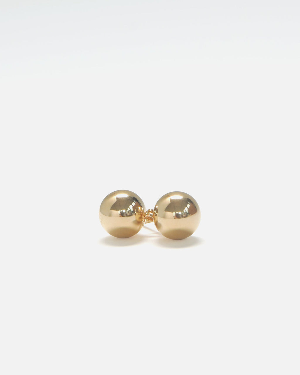 14k Gold Ball Stud Earrings
