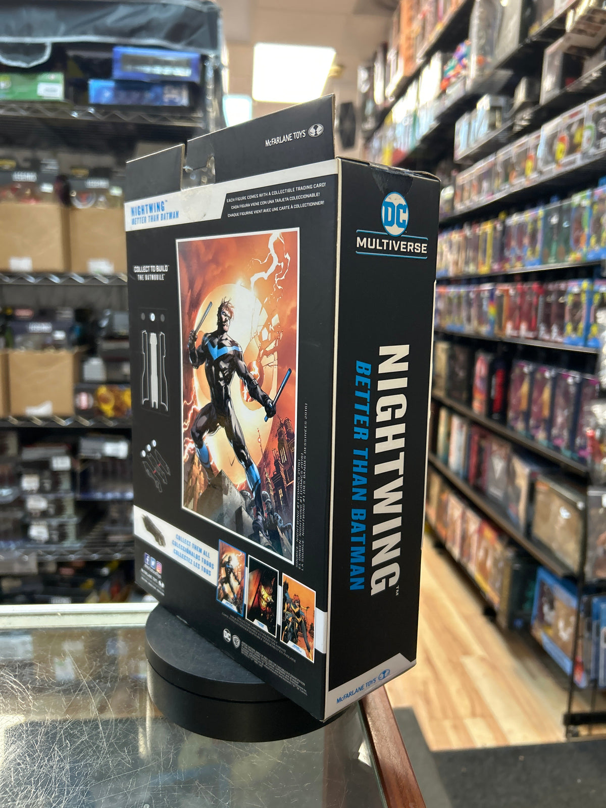 Nightwing -BAF Batmobile- (DC Multiverse, McFarlane) **SEALED**