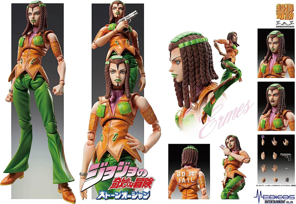 Super Statue Movable JoJo's Bizarre Adventure Part 6 Stone Ocean - Ermes Costelo