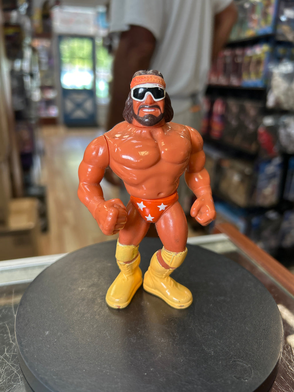 Orange Trunks Macho Man 1366 (Vintage WWF WWE, Hasbro)