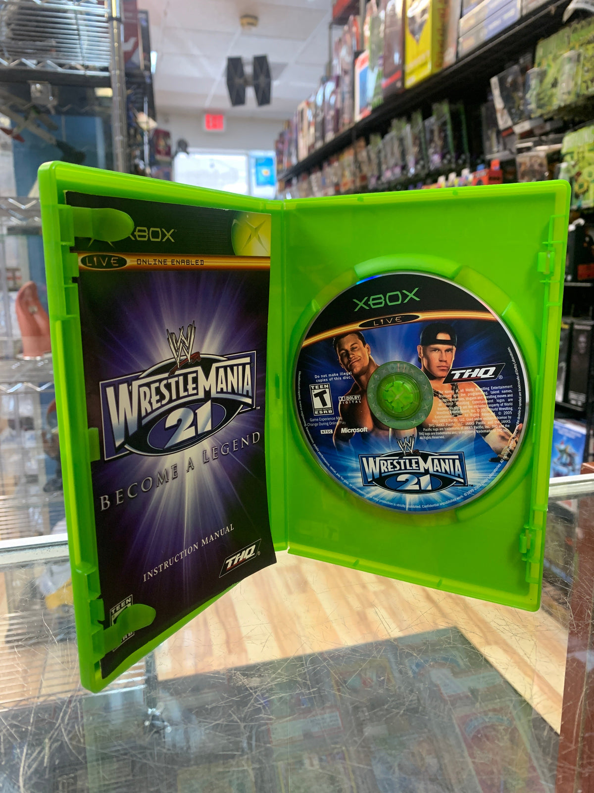 Wrestlemania 21 Become A Legend (Xbox, THQ, Video Game) **TESTED**