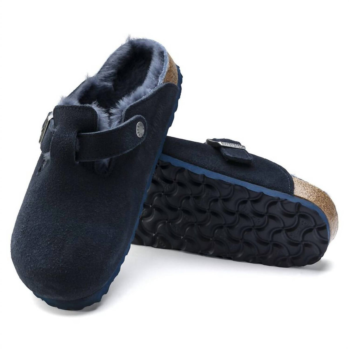 Men's Boston Shearling Regular Sandals In Midnight