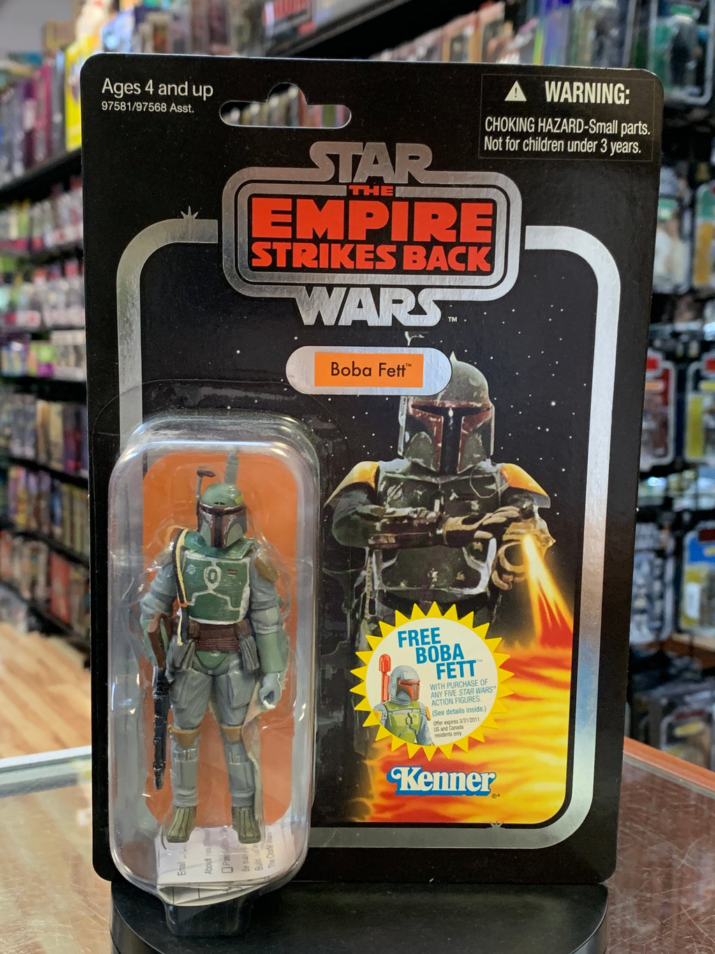 Boba Fett Foil Card vc09 (Star Wars Vintage Collection, Hasbro) SEALED