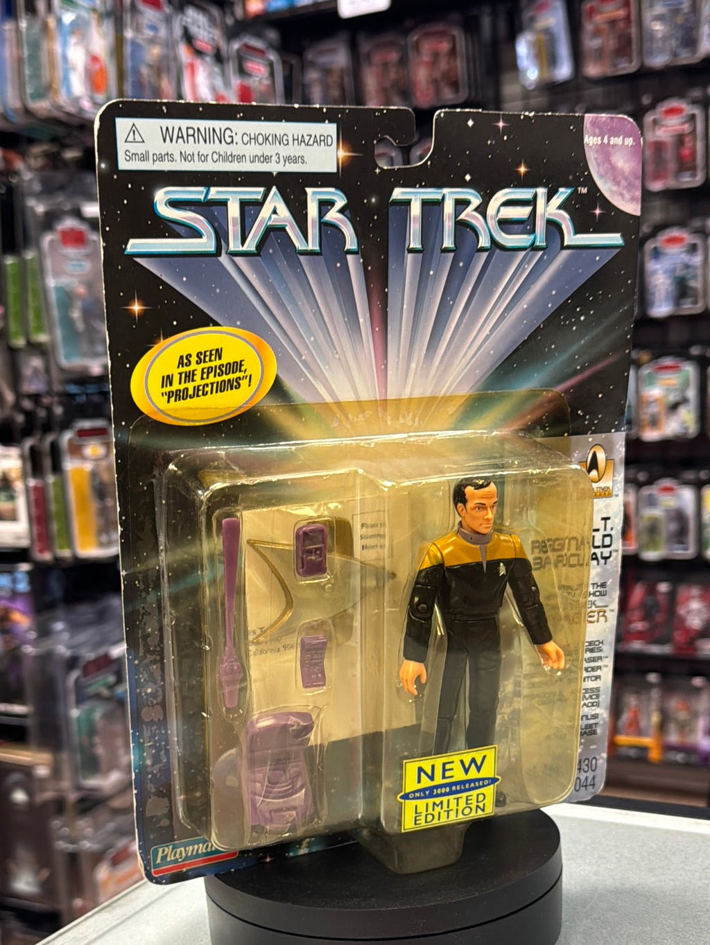 LT Reginald Barclay LE 3,000 (Vintage Star Trek, Playmates) SEALED