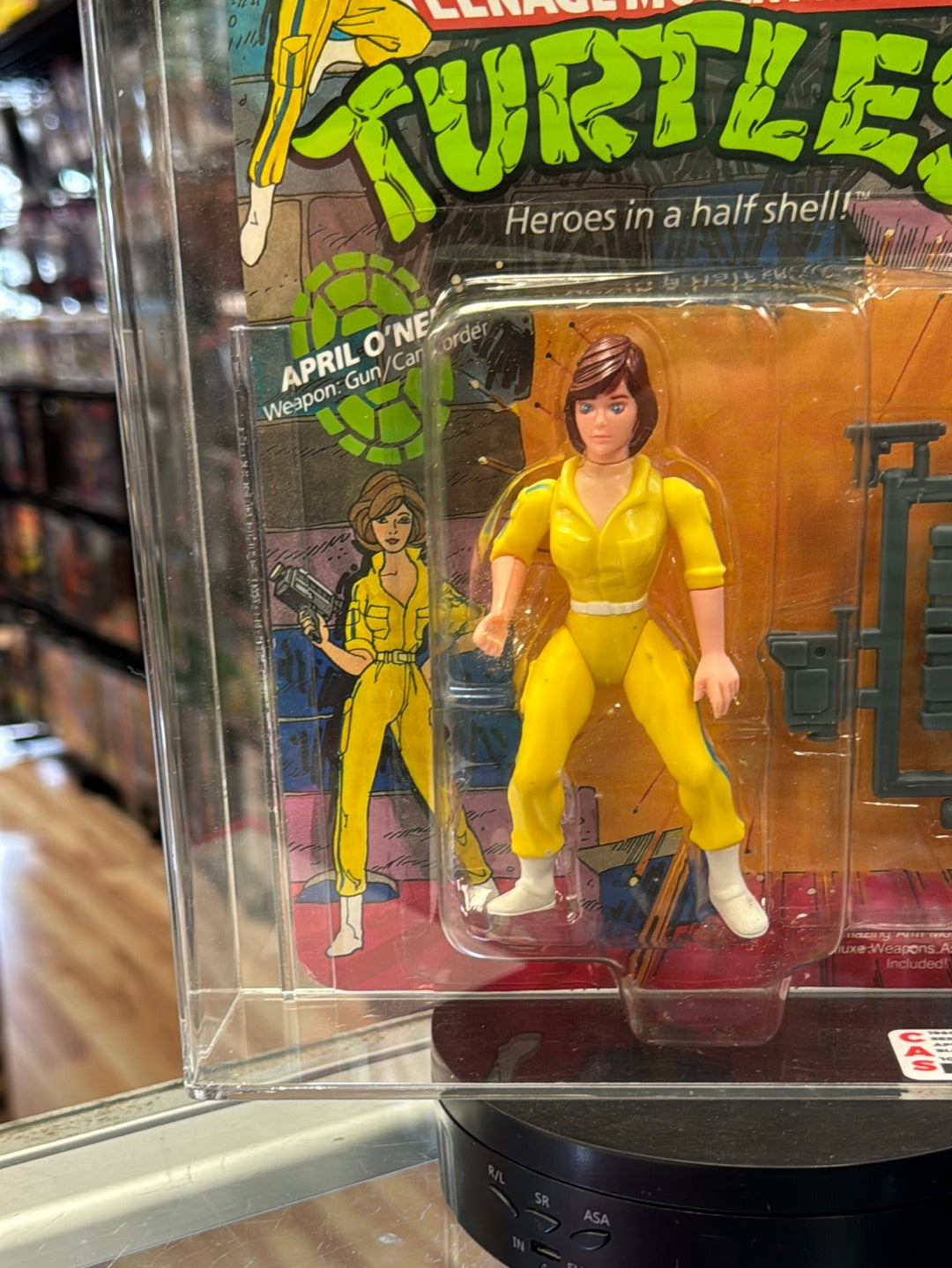 April O’Neil 10 Back No Press (Vintage TMNT Ninja Turtles, Playmates) *CAS Graded 80*