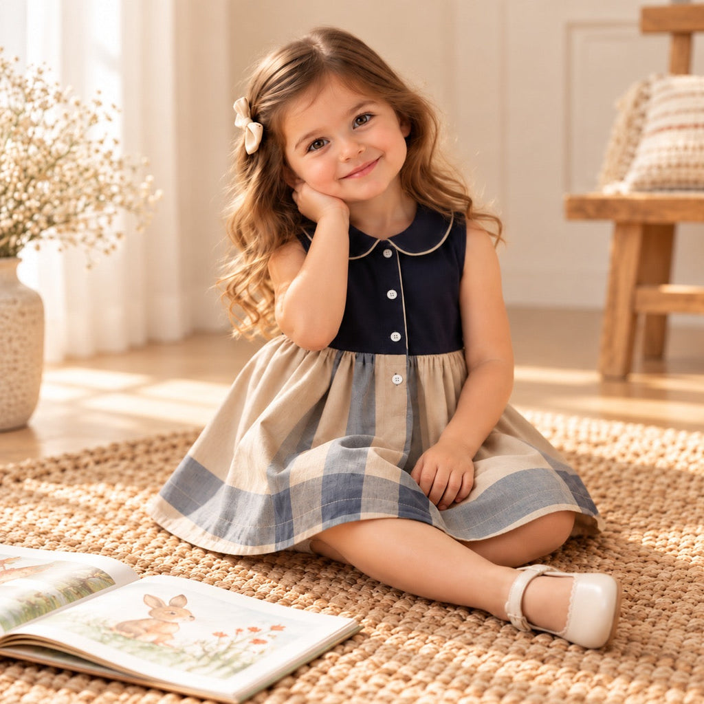 Adele Vintage Style Girls' Dress