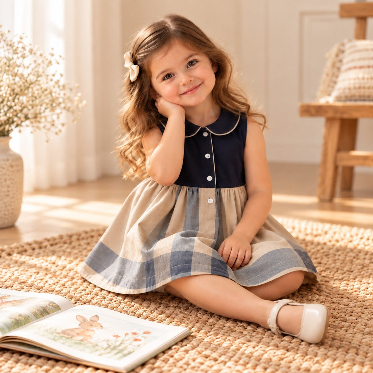 Adele Vintage Style Girls' Dress