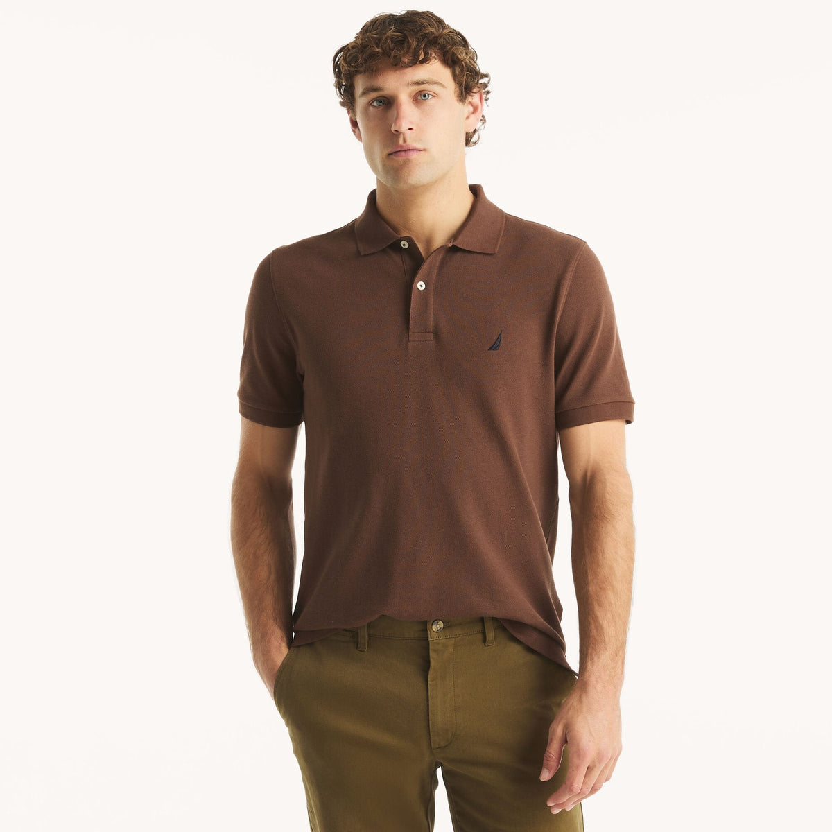 Nautica Mens Classic Fit Deck Polo