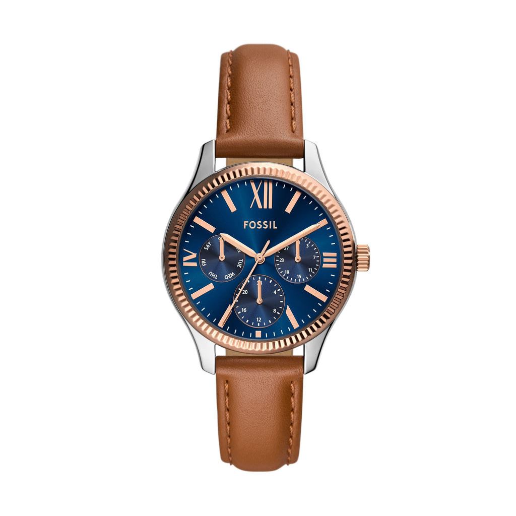 Fossil Women's Rye 36mm Multifunction, Two-Tone Alloy Watch