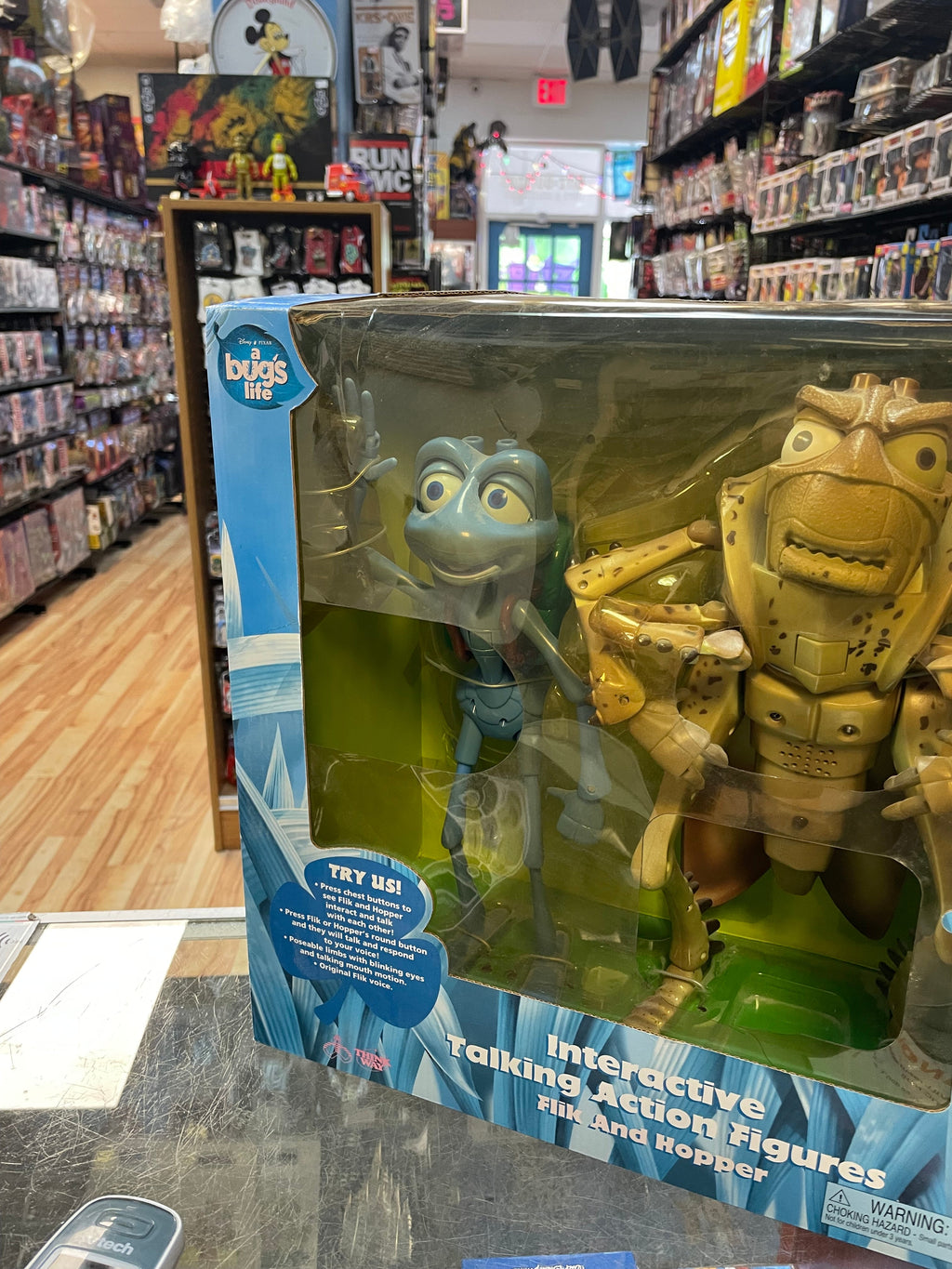 Interactive Flik & Hopper (Vintage Bugs Life, Thinking Toy) **NEW OPENNED**