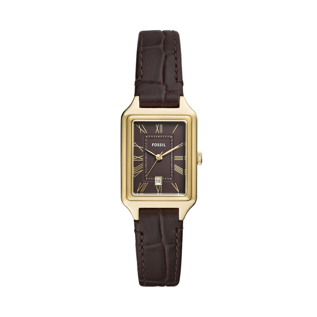 Fossil Women's Raquel 23mm Three-Hand Date, Gold-Tone Stainless Steel Watch