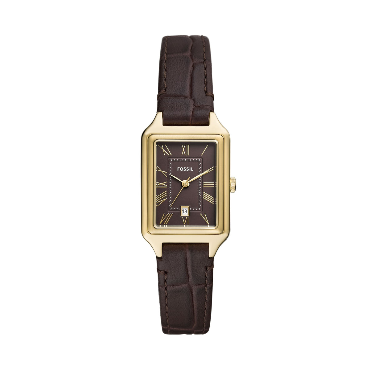 Fossil Women's Raquel 23mm Three-Hand Date, Gold-Tone Stainless Steel Watch