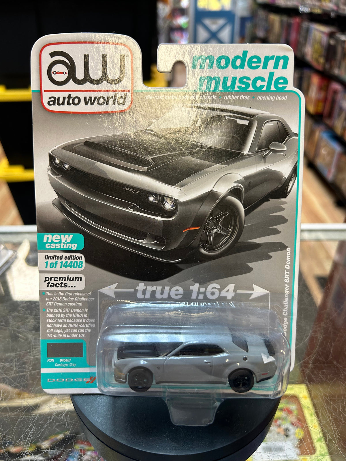 2018 Dodge Challenger SRT Demon (Auto World, Modern Muscle) SEALED