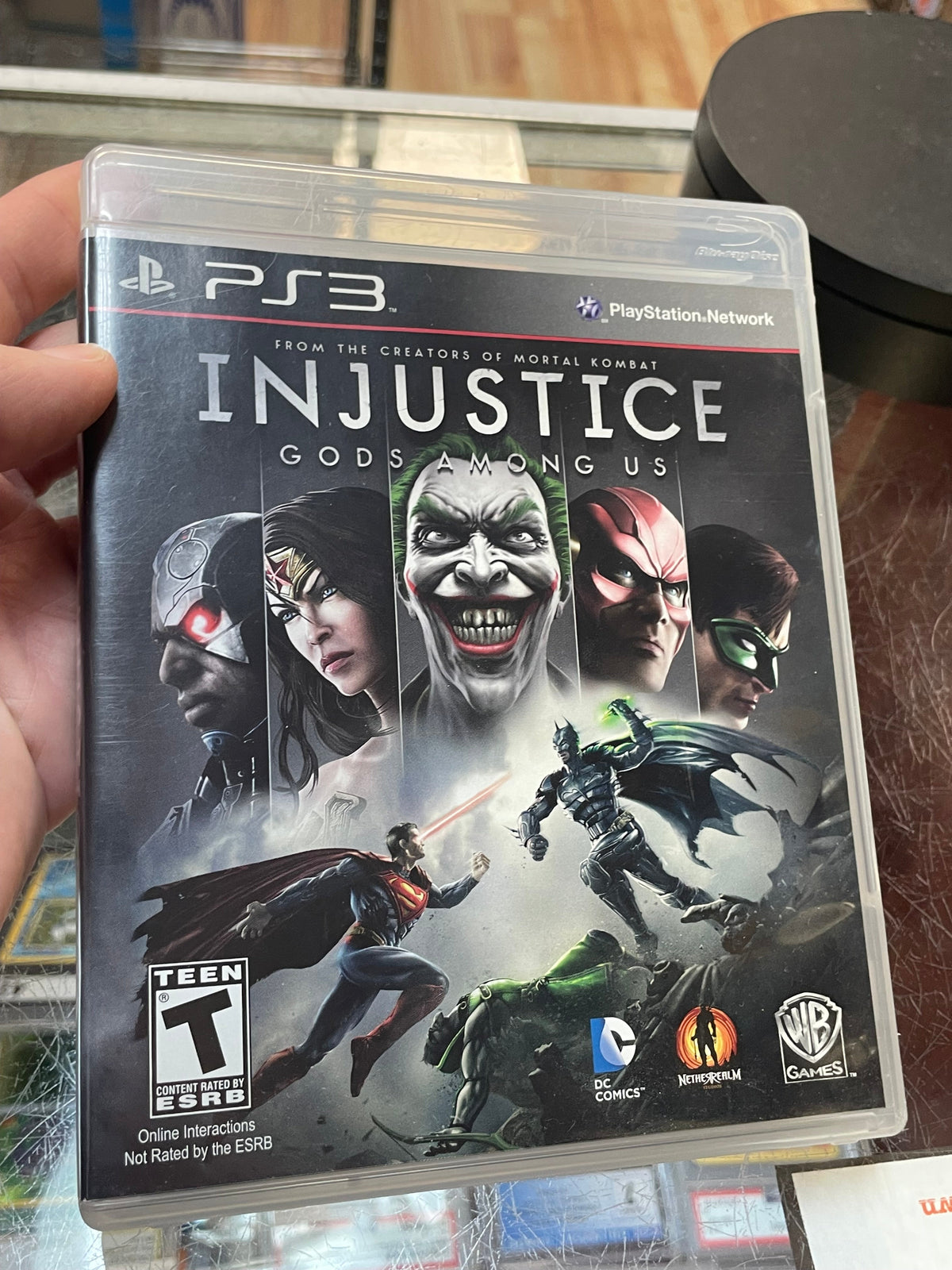 Injustice Gods Among Us (Sony Playstation PS3, Video Games) **TESTED**