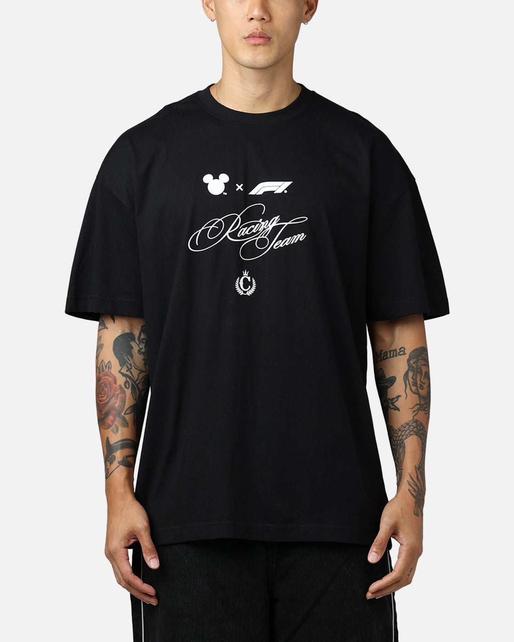 Culture Kings Disney x Formula 1® Mickey Helmet Vintage T-Shirt Black