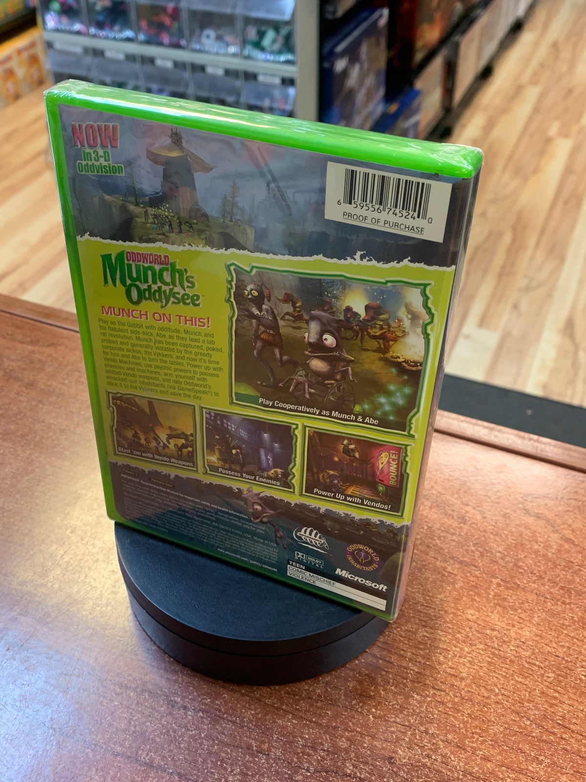 Oddworld Munch's Oddysee (Microsoft XBOX, Video Games) ** SEALED**