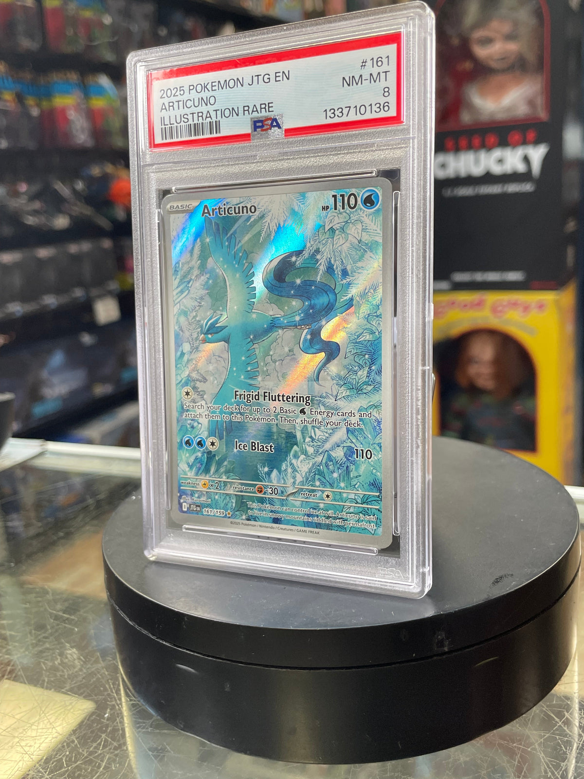 Articuno Journey Together 161/159 (Pokemon, Wizard) **PSA 8**