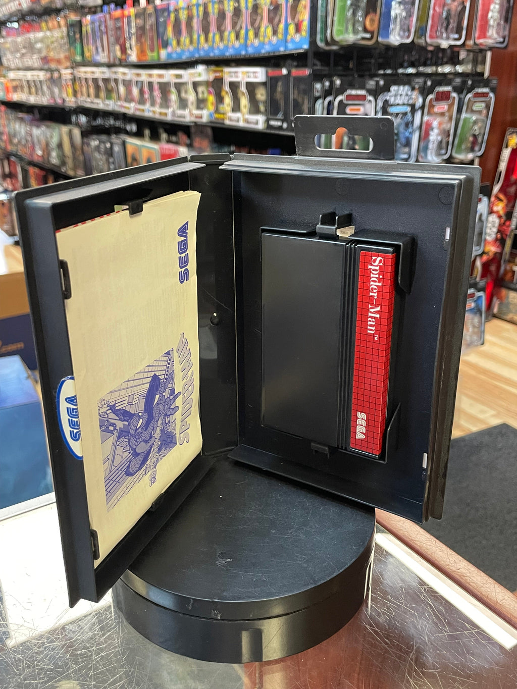 Spider-Man with Pack Sticker (SEGA Master System SMS, Video Games) **COMPLETE**
