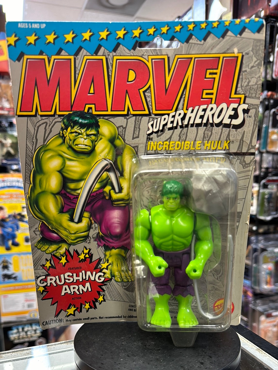 Crushing Arm Incredible Hulk (Vintage Marvel Superheroes, ToyBiz) Sealed