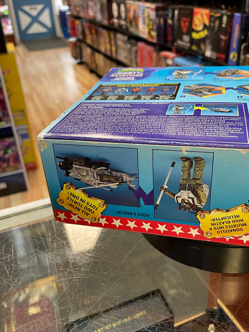 Air Force Mutation Donatello (Vintage Teenage Ninja Turtles Mighty Mutations, TMNT Playmates) SEALED