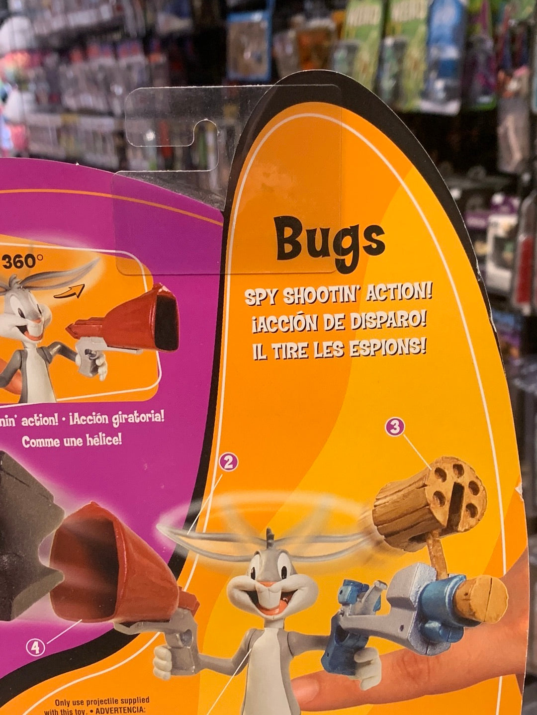 Shootin Action Bugs Bunny(Vintage Looney Tunes, Mattel) SEALEDn