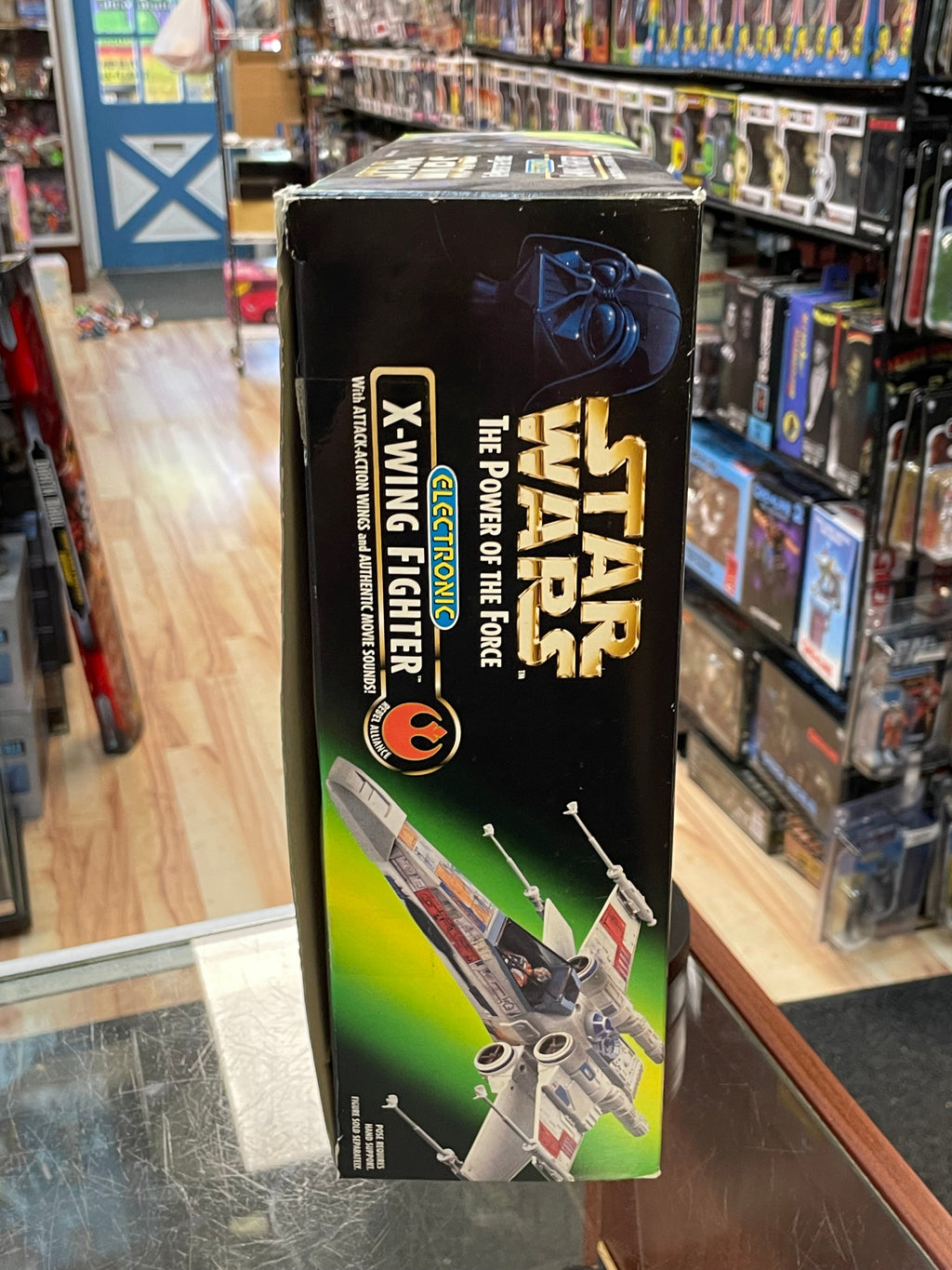 Electronic X- Wing Fighter (Vintage Star Wars POTF, Kenner) OPEN BOX