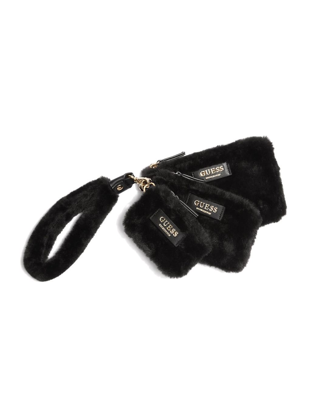 Faux-Fur 3-Piece Wristlet Set